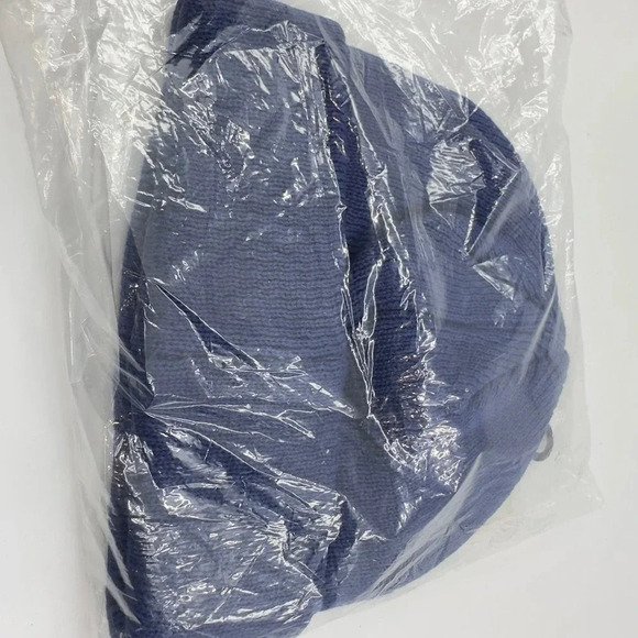 Staple Mens Cuffed Pigeon NYOF Label Beanie Winter Hats Blue Size OS 2208X10818 - Picture 2 of 5